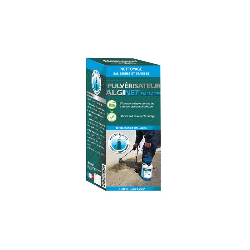 NETTOYANT TERRASSES ET DALLAGES ALGINET DALLAGES AVEC PULVERISATEUR 5L | ALGIMOUSS