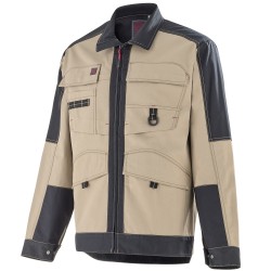 BLOUSON SHEAR BEIGE/NOIR