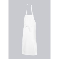 TABLIER A BAVETTE LONG BLANC
