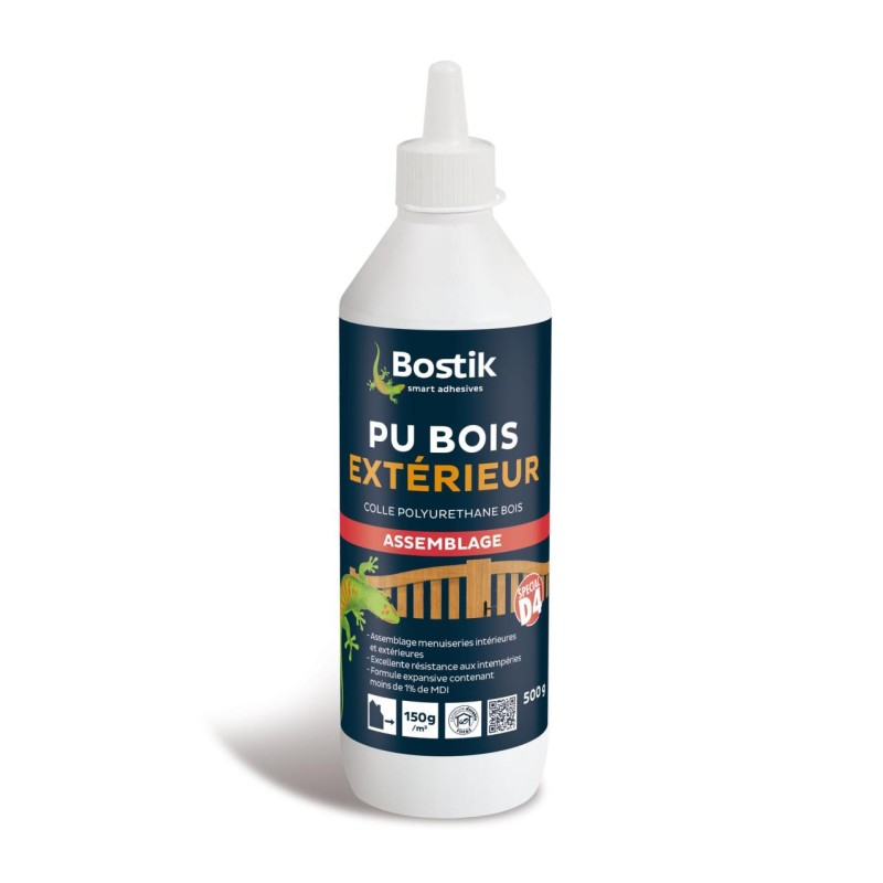 COLLE A BOIS PU BOIS EXTERIEUR BIBERON 500G | BOSTIK