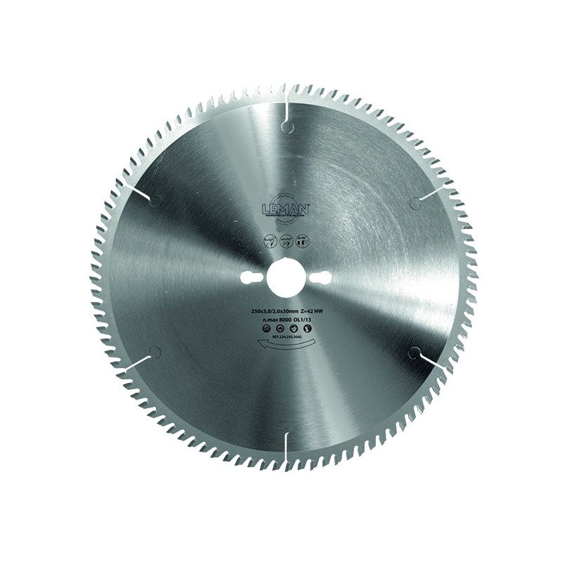 LAME CIRCULAIRE CARBURE DE MISE A FORMAT PANNEAUX DERIVES DU BOIS LSC.338TF | LEMAN