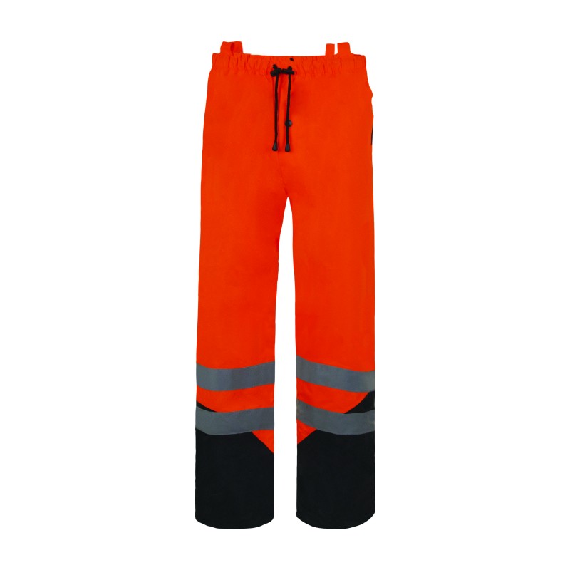 PANTALON DE PLUIE HAUTE VISIBILITE SPEED ORANGE/NOIR | TARGET SAFETY