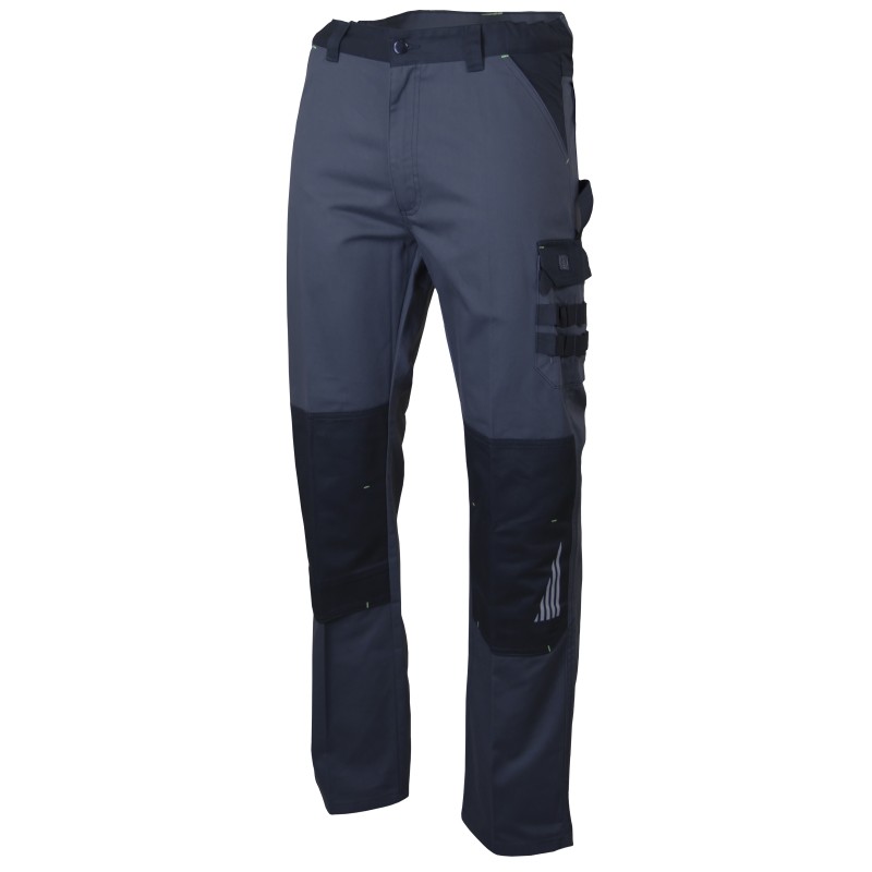 PANTALON DE TRAVAIL SULFATE GRIS SOMBRE/NOIR 1622 | LMA LEBEURRE