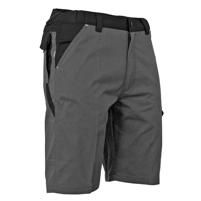 BERMUDA BASIC FONDEUR GRIS SOMBRE/NOIR | LMA LEBEURRE