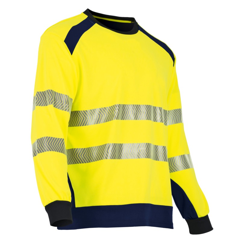 TEE SHIRT MANCHE LONGUE HAUTE VISIBILITE CLARTE JAUNE | LMA LEBEURRE