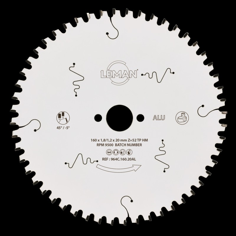 LAME CIRCULAIRE CARBURE FINE ALU LSC.964C.AL | LEMAN