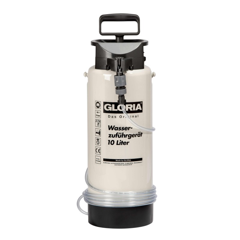 APPAREIL LUBRIFICATION PAR EAU CUVE PLASTIQUE 3 BARS 10 L | GLORIA