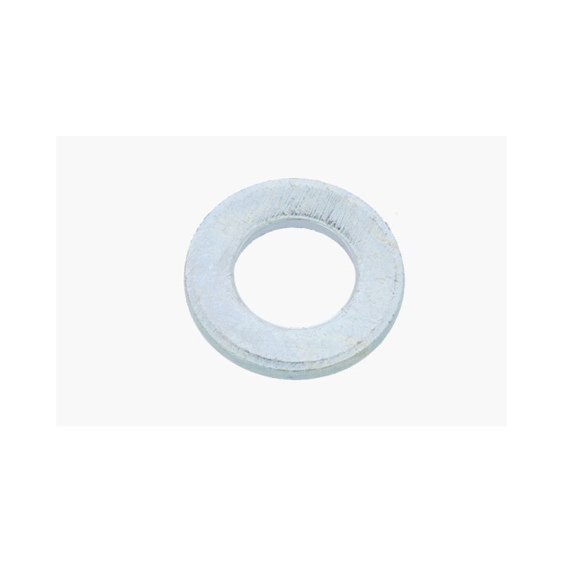 RONDELLE PLATE LARGE TYPE ''L'' SERIE LU ACIER ZINGUE BLANC | VISWOOD