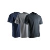 TEE SHIRT BASIC LYON GRIS, BLEU CHINE, NOIR (LOT DE 3) | LMA LEBEURRE