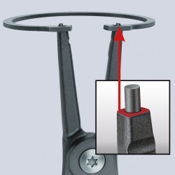 PINCE A CIRCLIPS EXTERIEURS BEC DROIT | KNIPEX