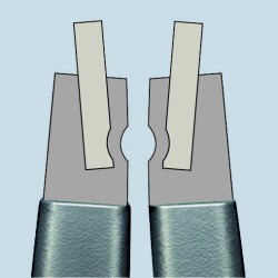 PINCE A CIRCLIPS INTERIEURS POINTES COUDEES | KNIPEX