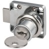 SERRURE DE MEUBLES ZAMACK CHROME LOK79 CYL19X20MM+2 CLES EN ACIER | LOKENDO