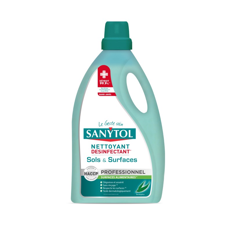 DESINFECTANT NETTOYANT SOLS ET SURFACES 5L | SANYTOL PRO