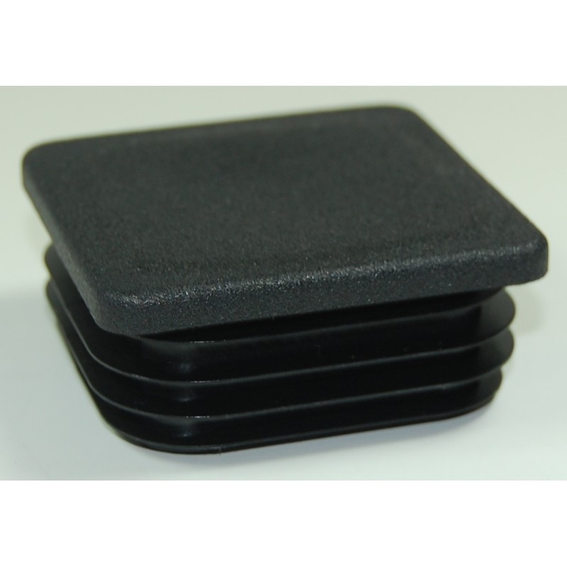 EMBOUT RENTRANT PLASTIQUE NOIR 60X60 (SACHET DE 12) | SHEPHERD HARDWARE