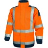 PARKA HAUTE VISIBILITE EASYVIEW ORANGE FLUO/BLEU MARINE | 