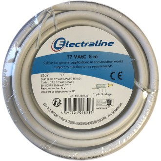 BOBINE COAX 17 VATCA BLANC 5M