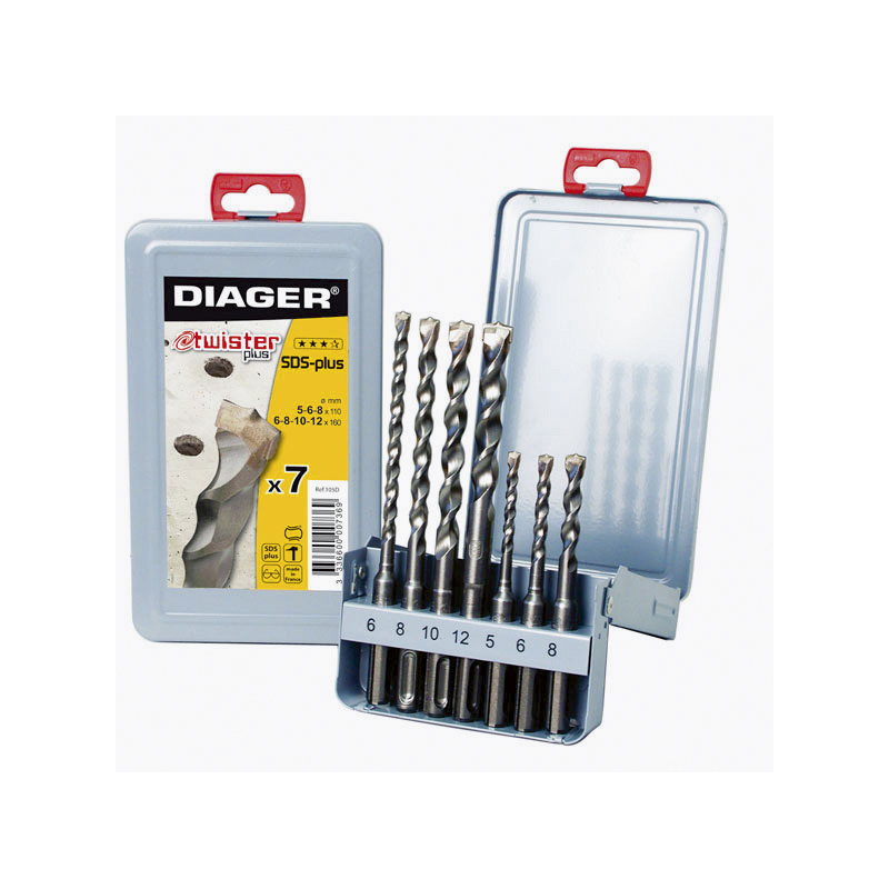 FORET MARTEAU SDS+ TWISTER+ (COFFRET 7)