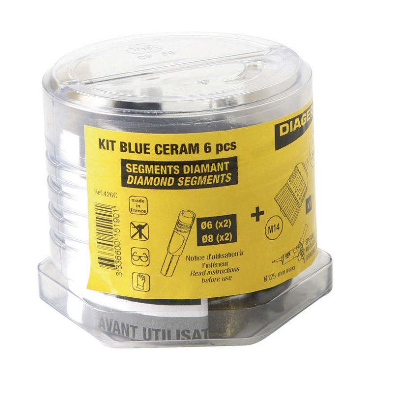 BLUE CERAM MANDRIN + PIERRE A AVIVER (KIT)