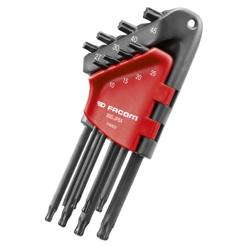 CLE MALE TORX LONGUE TETE SPERIQUE (JEU DE 8)