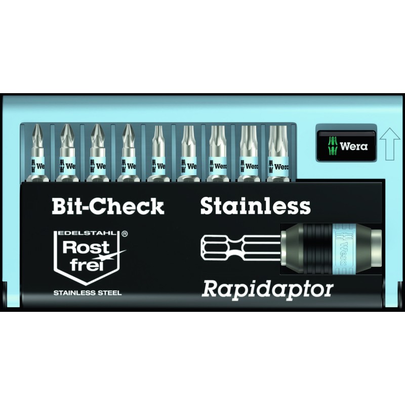 ETUI D'EMBOUTS BIT-CHECK 10 INOX 1 (10 PIECES)
