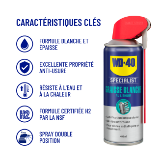 GRAISSE BLANCHE LITHIUM 400ML NET (SYSTEME PRO) 33390