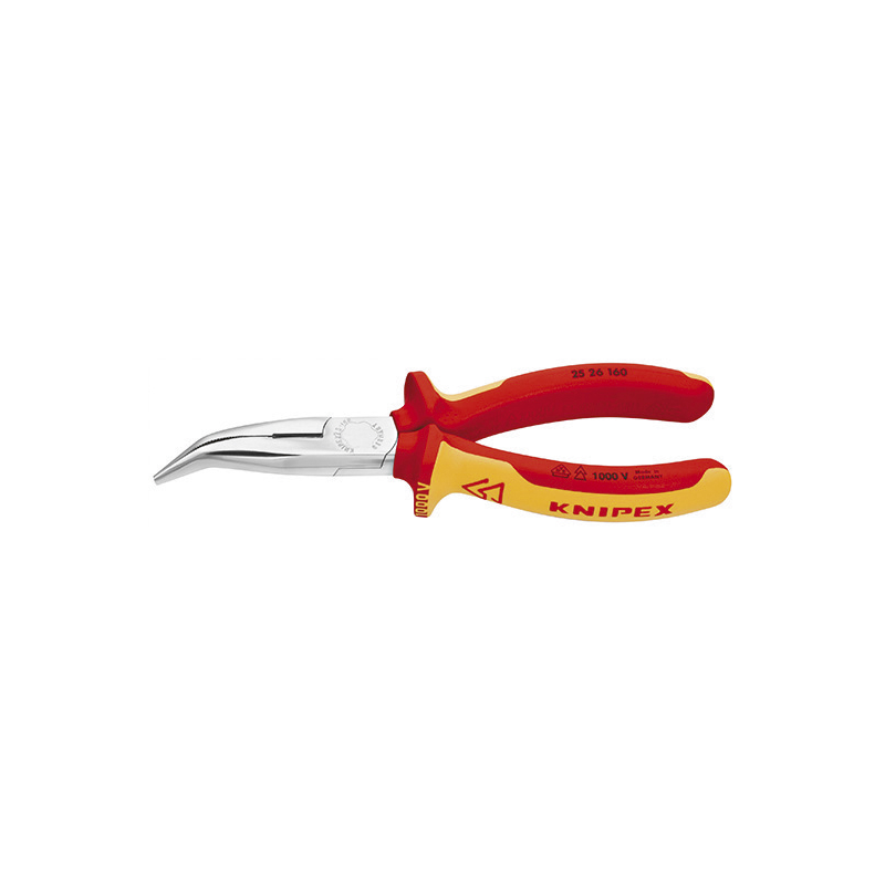 PINCE A BEC DEMI-ROND COUDE 160 MM ISOLEE 1000V