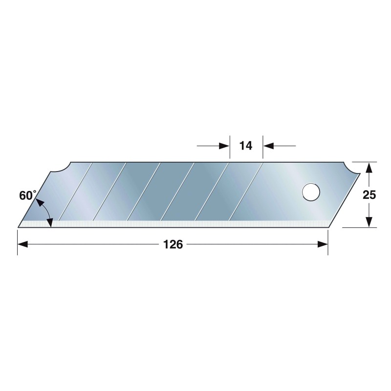 LAME DE CUTTER ROCK HARD BLADE 25 MM (ETUI DE 10)