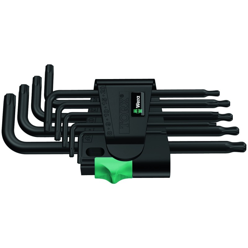 CLE MALE TORX TETE SPHERIQUE 967/9 PKL TX 1SB (JEU DE 9)