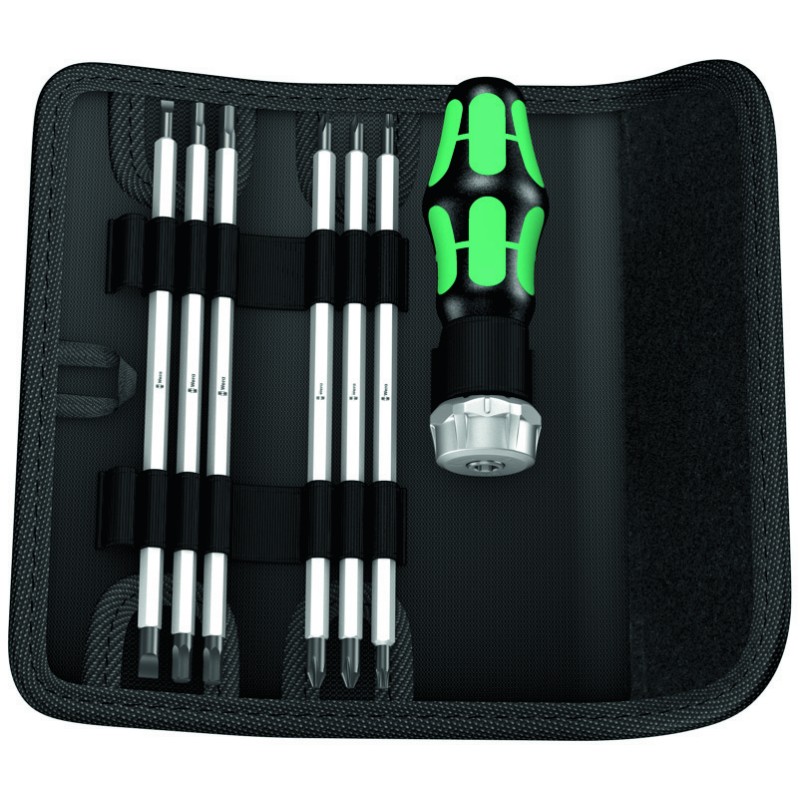 TOURNEVIS CLIQUET  PORTE-EMBOUT KOMPAKT KRAFTFORM VARIO RA SB (JEU DE 7)