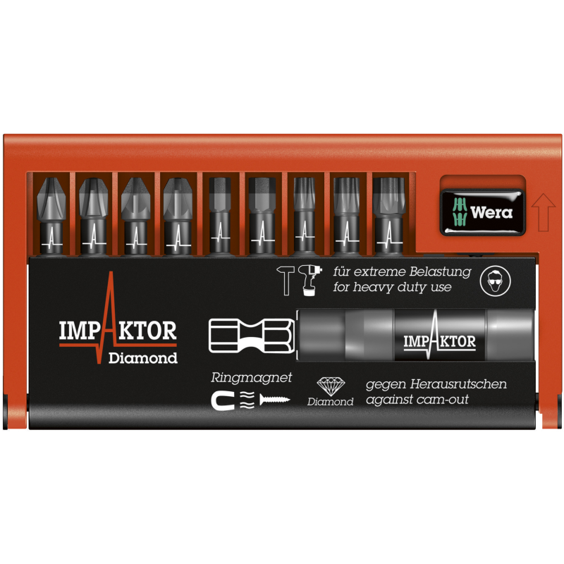 COFFRET D'EMBOUTS BIT-CHECK 10 IMPAKTOR 1 SB (10 PIECES)