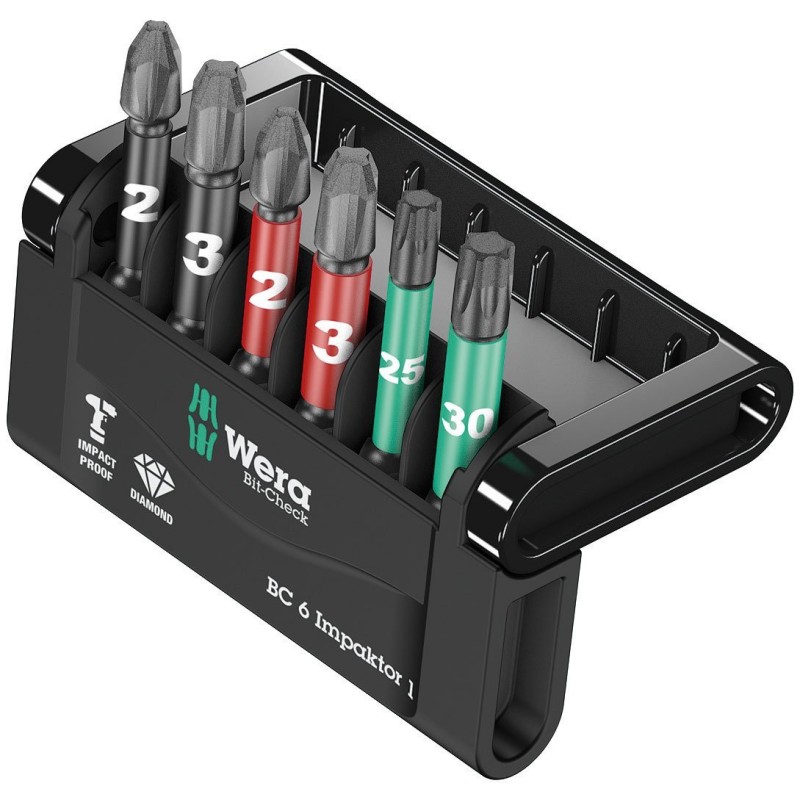ETUI D'EMBOUTS BIT-CHECK 6 IMPAKTOR 1 SB (6 PIECES)
