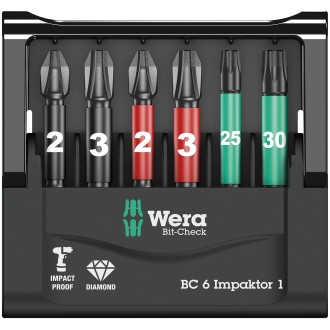 ETUI D'EMBOUTS BIT-CHECK 6 IMPAKTOR 1 SB (6 PIECES)