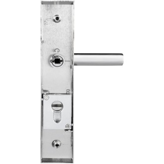 POIGNEE DE SECURITE BC ENTR195MM AXE70 MM C7 ZAMACK FINIT NICKEL SATINE LOK70