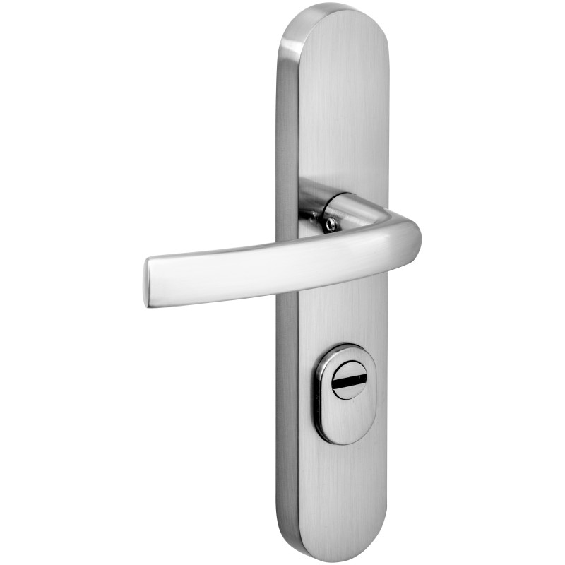 POIGNEE DE SECURITE BR ENTR195 MM AXE70 MM C7 ALU FINIT NICKEL SAT LOK71