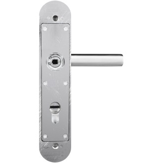 POIGNEE DE SECURITE BR ENTR195 MM AXE70 MM C7 ALU FINIT NICKEL SAT LOK71