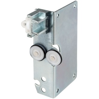 KIT DE GALETS PLAST LOK87 POUR RAILS DE PORTE MAXI 40KG+BUTEE D'AMORTISSEMENT