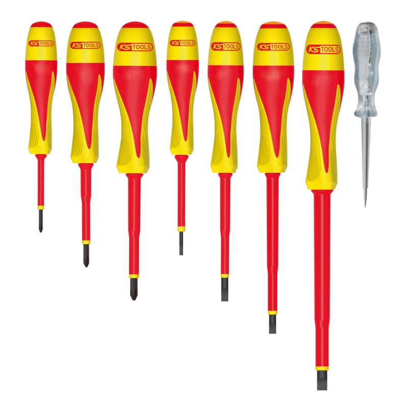 TOURNEVIS ISOLES 1000V (JEU DE 8)