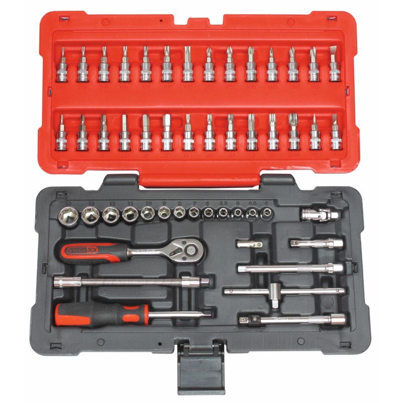 COFFRET DOUILLES ET ACCESSOIRES ULTIMATE® 1/4'' (50 PIECES)