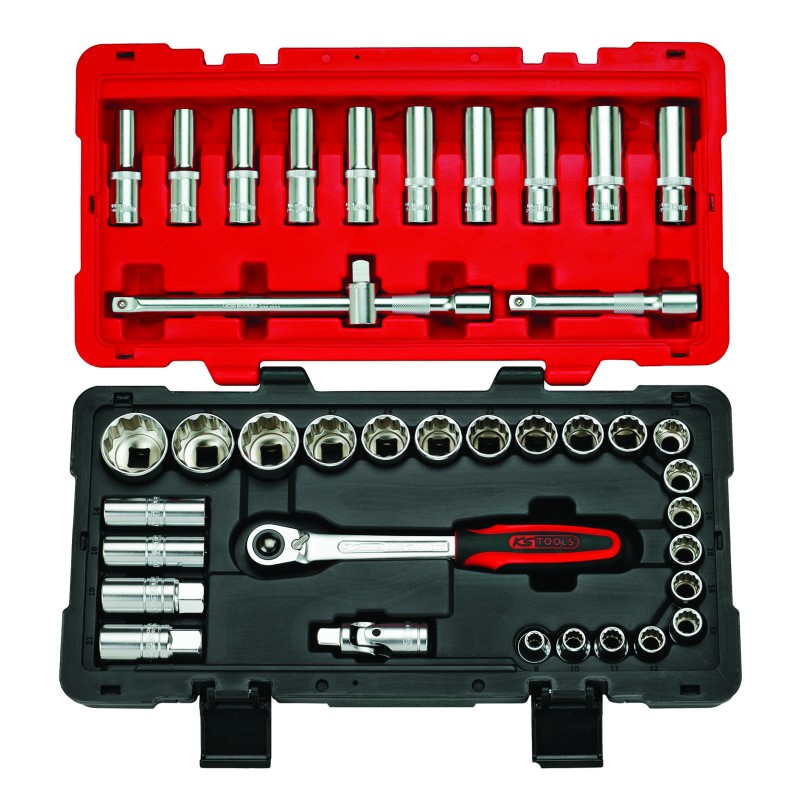 COFFRET DOUILLES ET ACCESSOIRES ULTIMATE 1/2'' (39 PIECES)