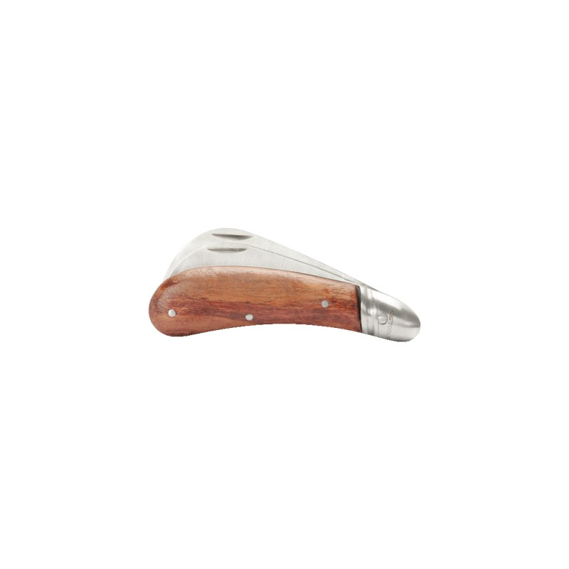 COUTEAU D'ELECTRICIEN AVEC 1 LAME SERPETTE ET 1 LAME DROITE INOX