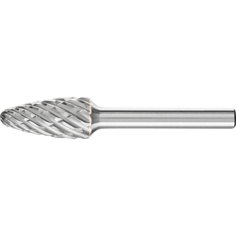 FRAISE LIME CARBURE OGIVE A BOUT ARRONDI RBF DENTURE ''STEEL''