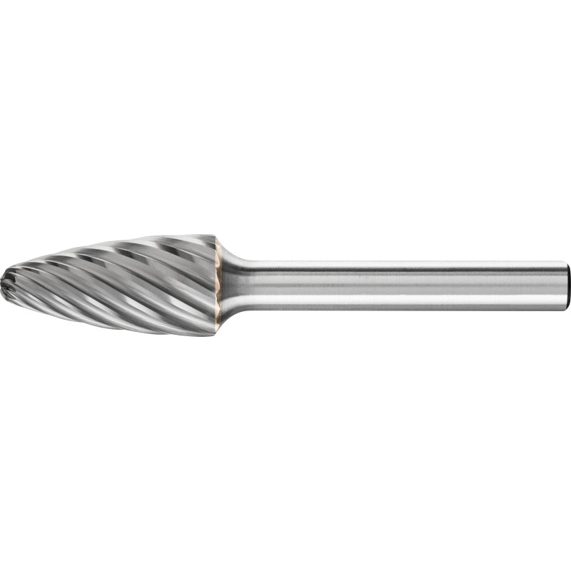 FRAISE LIME CARBURE OGIVE A BOUT ARRONDI RBF DENTURE ''INOX''