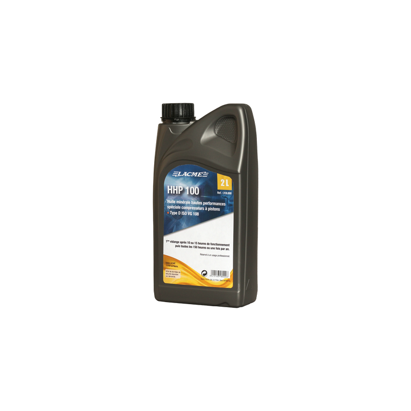 HUILE SPECIAL COMPRESSEUR A PISTON HHP100 2L