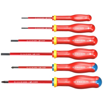 TOURNEVIS PROTWIST ISOLE 100 V (JEU DE 6)