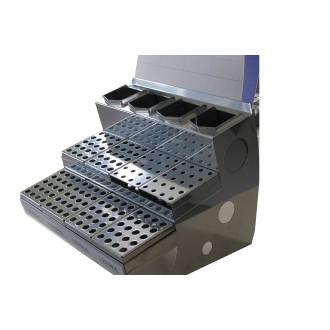 PRESENTOIR METAL INDUSTRIE OMYACOLOR LYRA GRIS