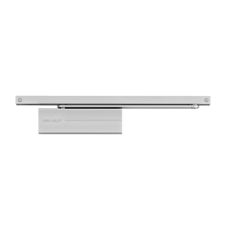 FERME PORTE COMPLET DC170 DAA FP AV BRAS GLISSIERE F3 ARGENT P1