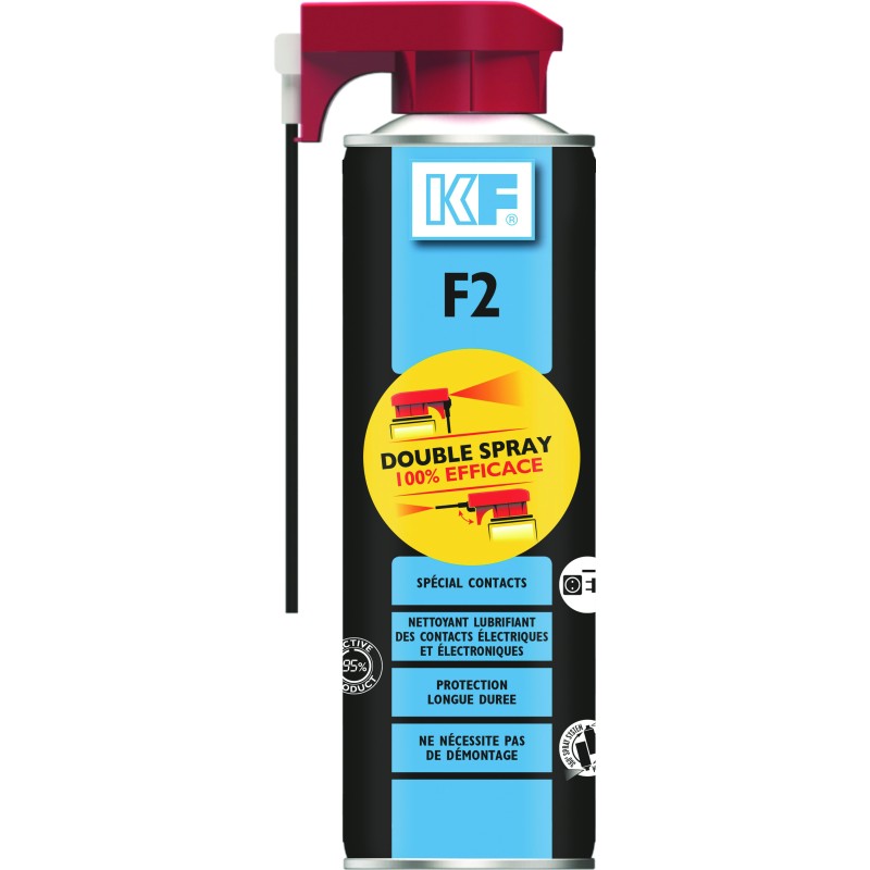 NETTOYANT F2 SPECIAL CONTACTS DOUBLE SPRAY 650ML BRUT