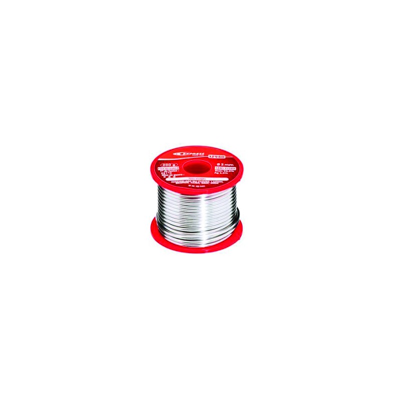 SOUDURE ETAIN POUR ASSEMBLAGE TRAVAUX COURANTS - 200 G - BOBINE Ø 2 MM