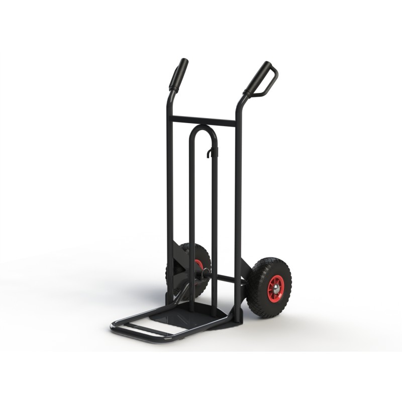 DIABLE ACIER A BAVETTE MIXTE 250 KG - ROUES PNEUMATIQUES