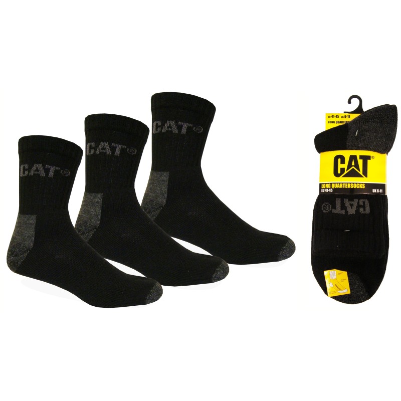 CHAUSSETTE QUARTERSOCKS NOIR  LOT 3 PAIRES T41-45